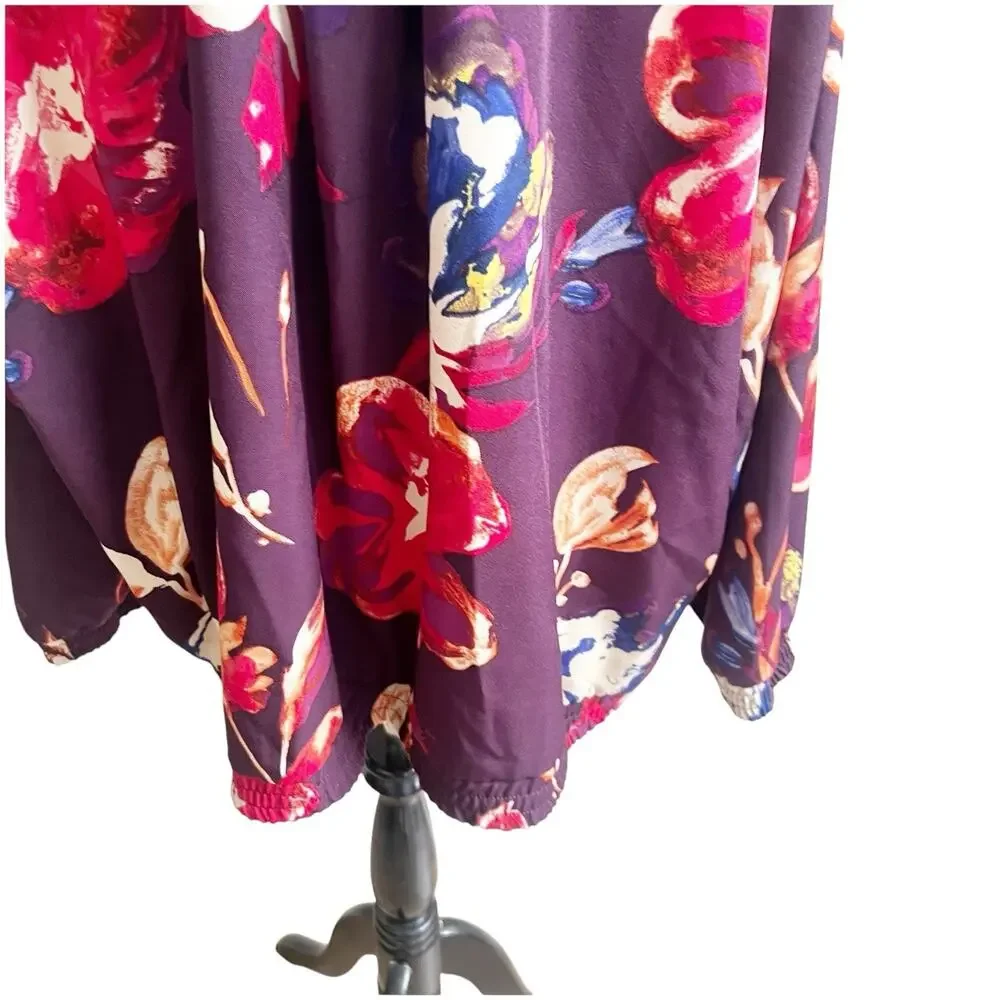Susan Graver Watercolor Artist Style Zip Up Jacket NWOT Size 3X